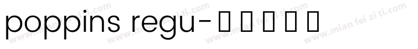 poppins regu字体转换